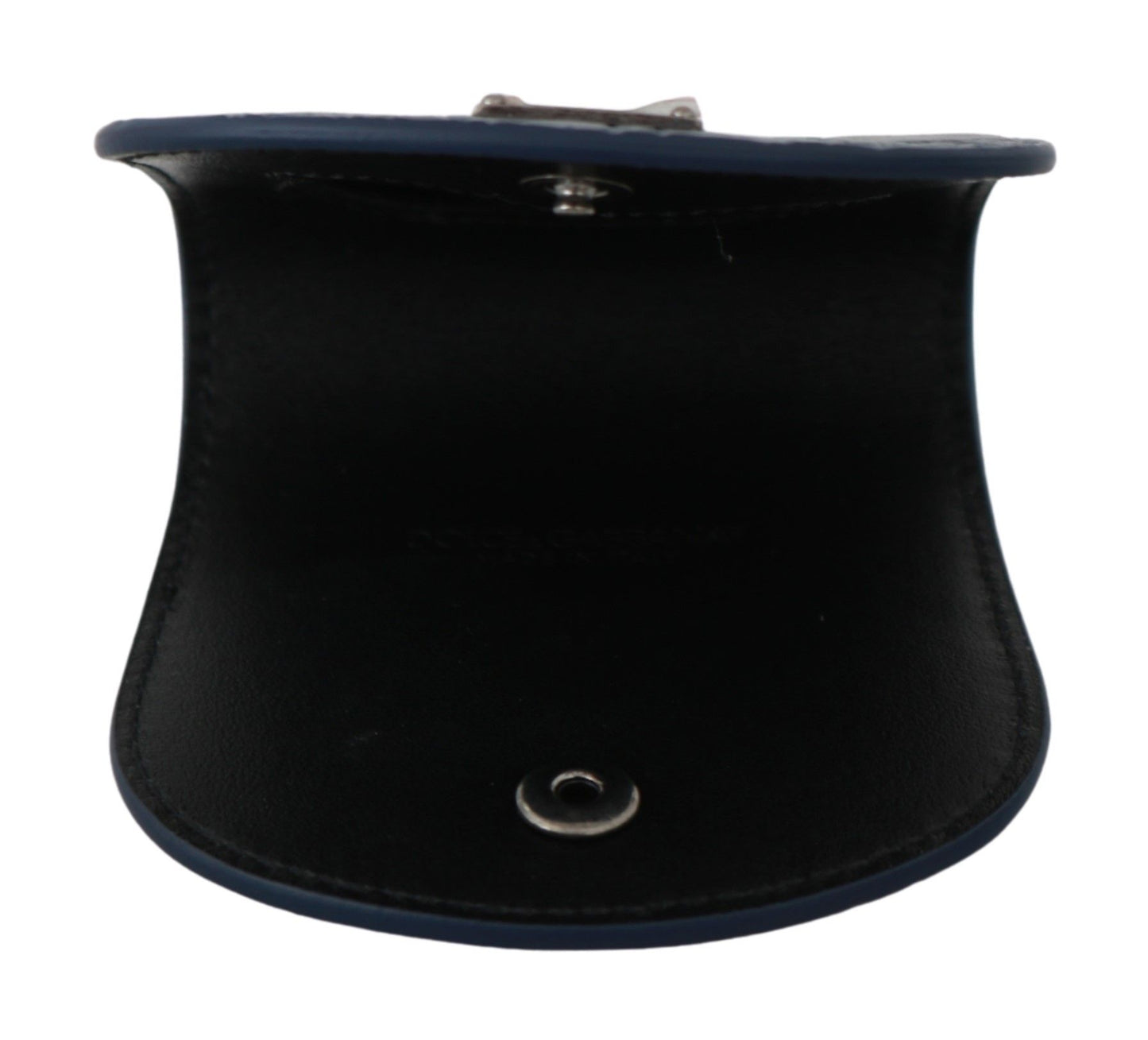 Dolce & Gabbana Blue Leather Holder Pocket Cm Case