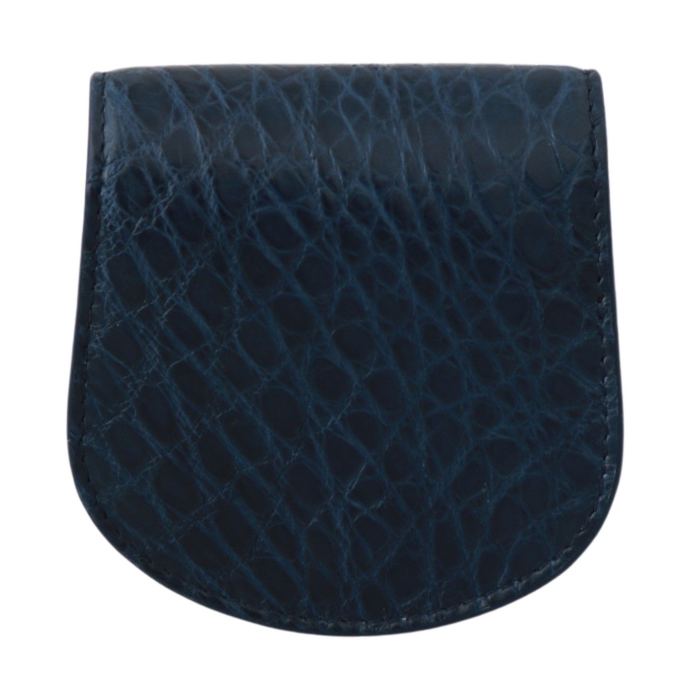Dolce & Gabbana Blue Holder Pocket Wallet Blue Exotic Skin Cm Case