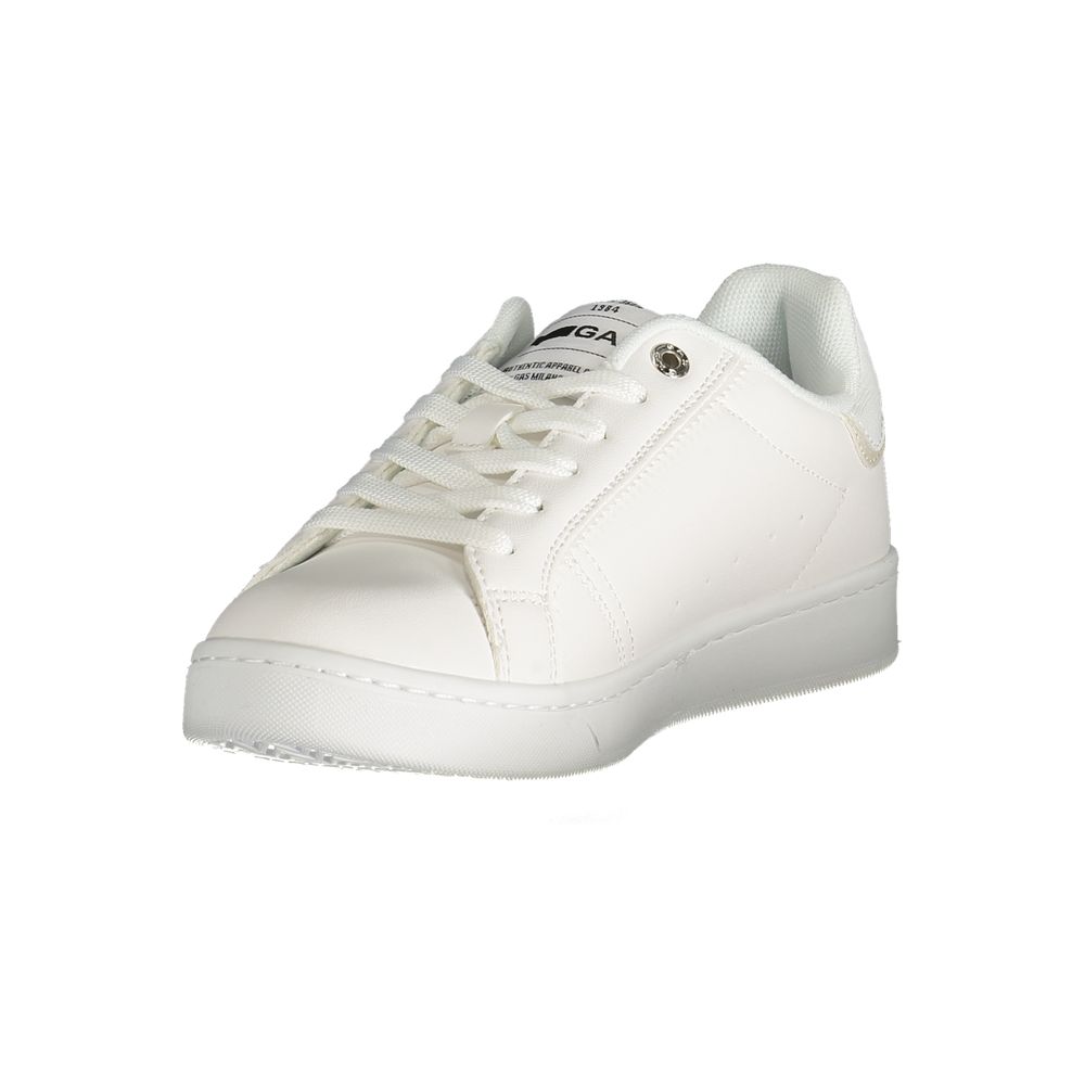 Gas White Polyester Sneaker