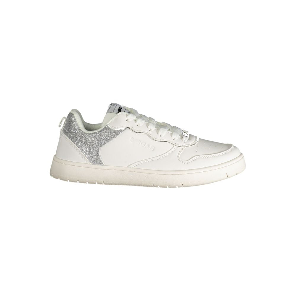 Gas White Polyester Sneaker