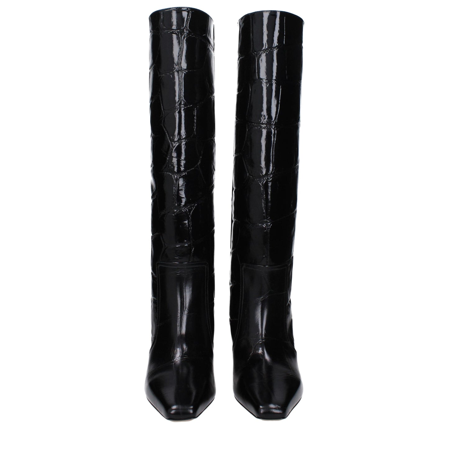 Paris Texas Black Leather Boots