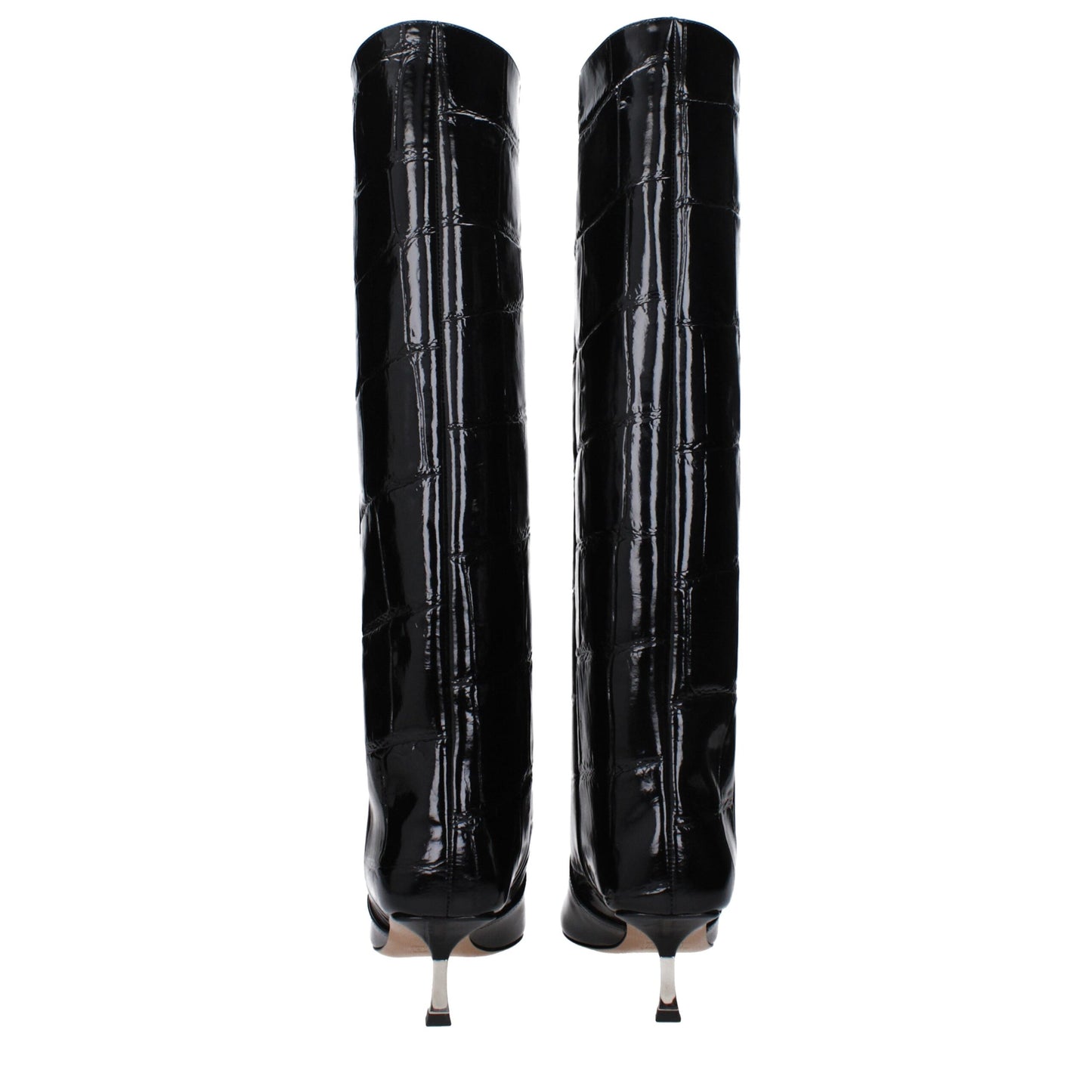 Paris Texas Black Leather Boots