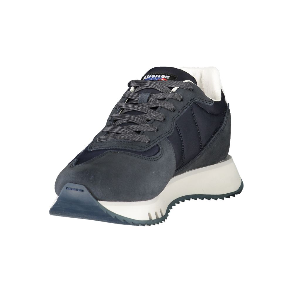 Blauer Blue Leather Men Sneaker