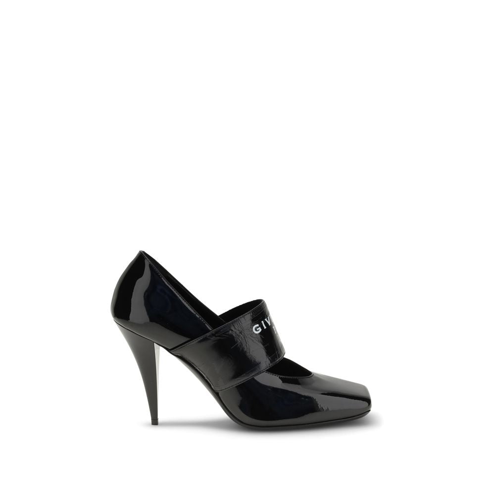 Givenchy Black Calf Leather Bos Taurus High Heel Pumps