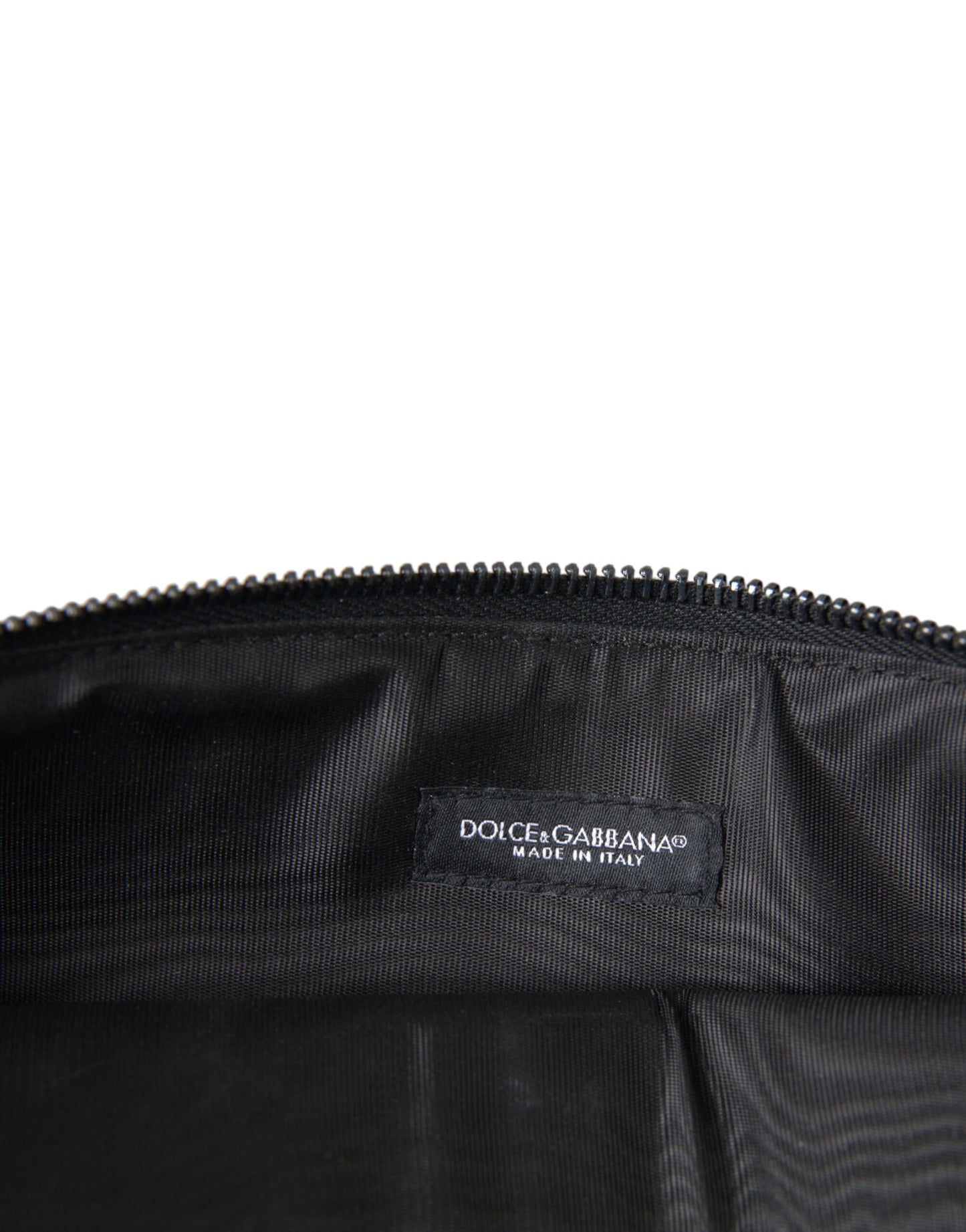 Dolce & Gabbana Multicolor Leopard Jacquard Logo Plaque Document Briefcase Bag