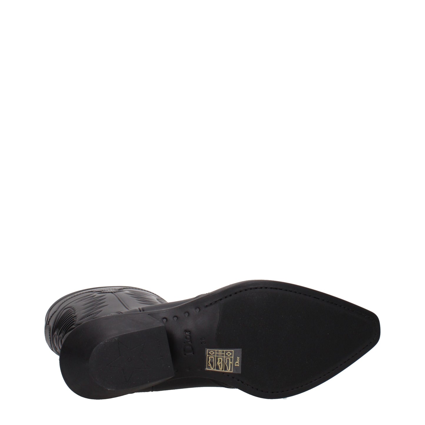 Christian Dior Black Cotton Boots