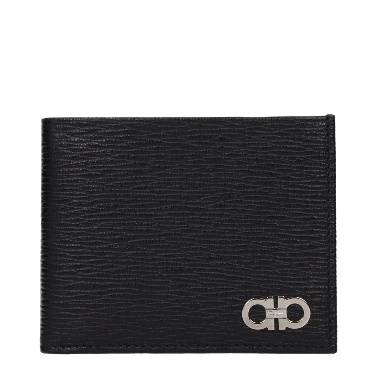 Salvatore Ferragamo Black Leather Wallets