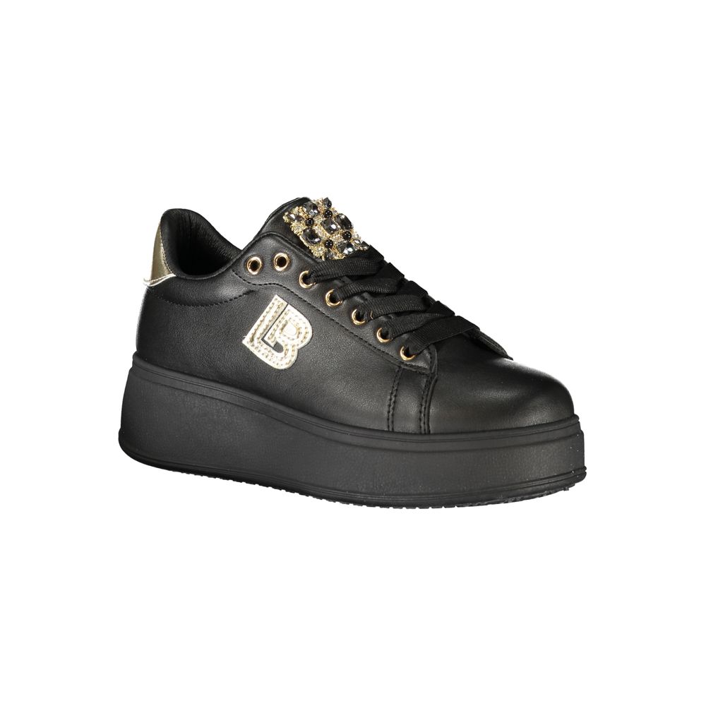 Laura Biagiotti Black Polyurethane Women Sneaker