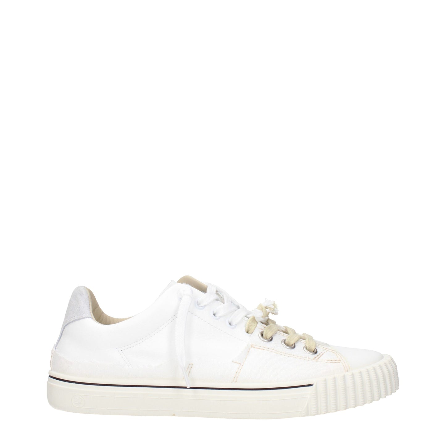 Maison Margiela White Leather Low Top Sneakers