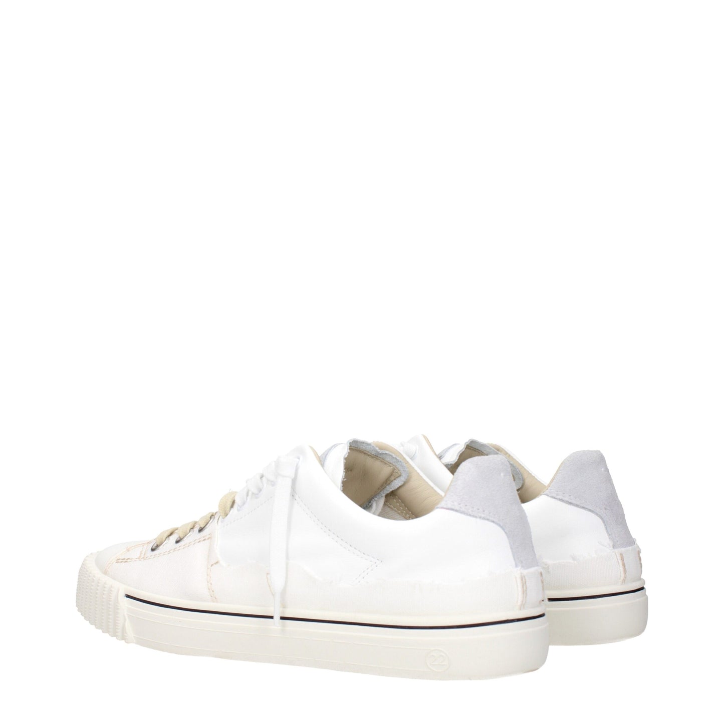 Maison Margiela White Leather Low Top Sneakers