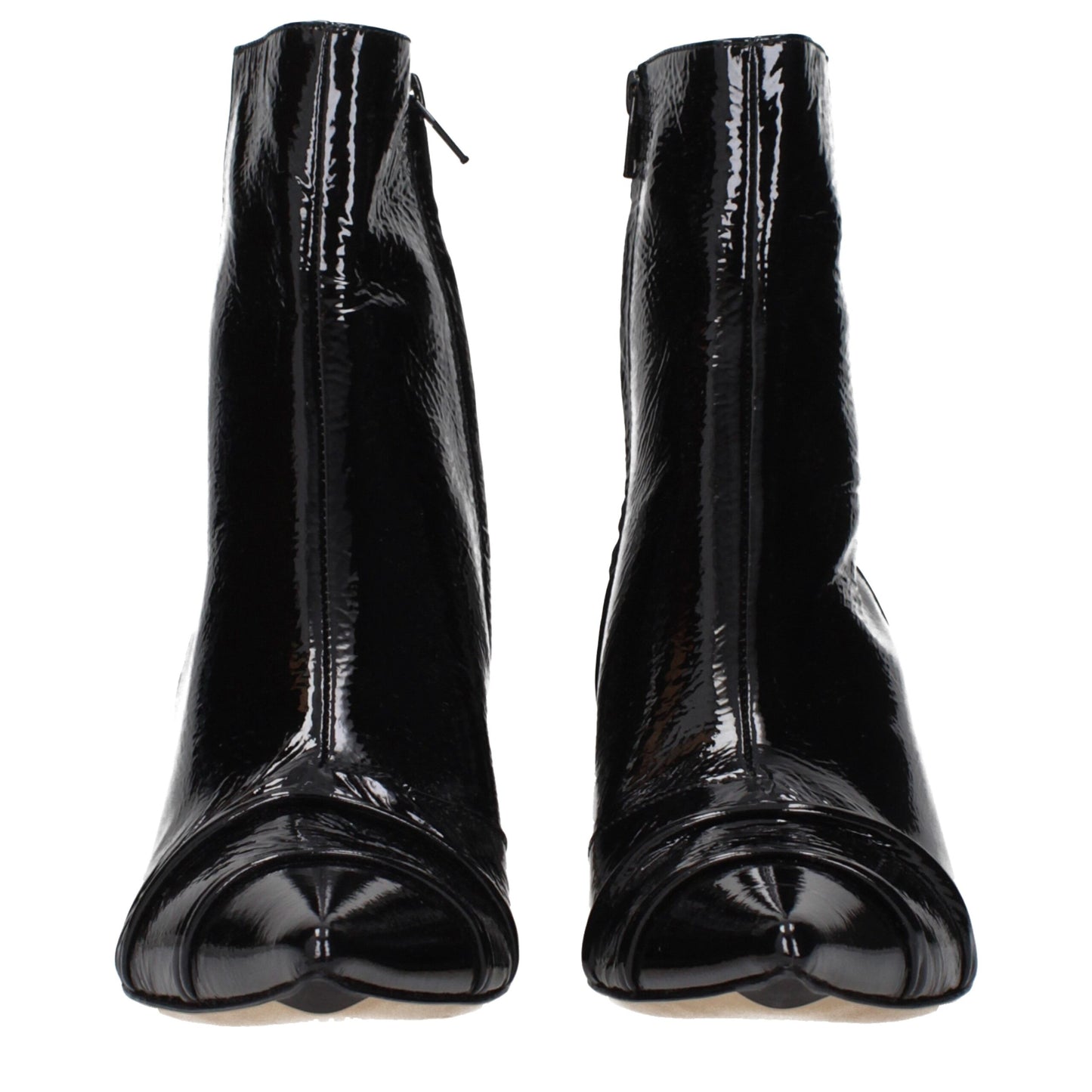 Maison Margiela Black Leather Ankle Boots