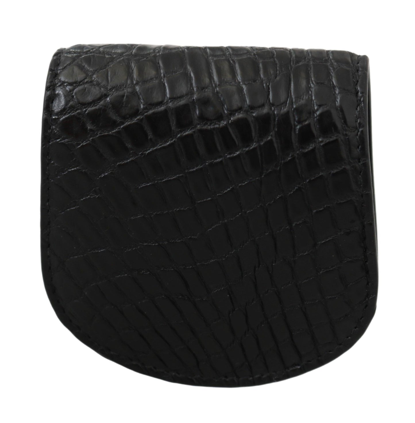 Dolce & Gabbana Black Exotic Skin Pocket Cm Case Holder