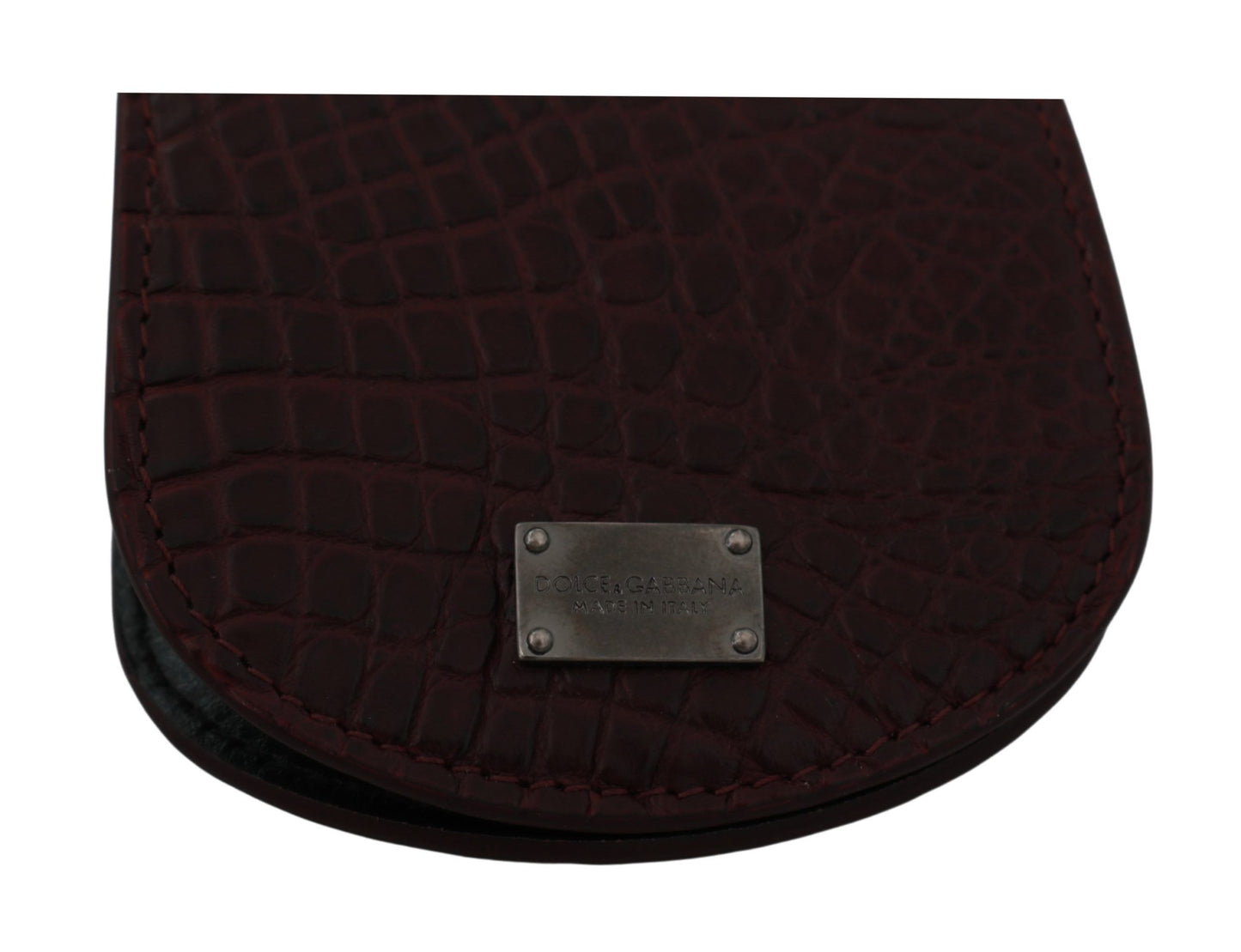 Dolce & Gabbana Brown Exotic Skin Pocket Cm Case Holder