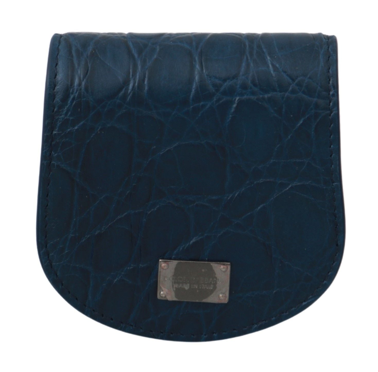 Dolce & Gabbana Blue Leather Holder Pocket Cm Case
