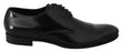 Dolce & Gabbana Derby Napoli Black Leather Dress Formal Shoes