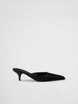 Prada Black Satin Sabot