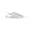 Emporio Armani Silver Leather Women Sneaker