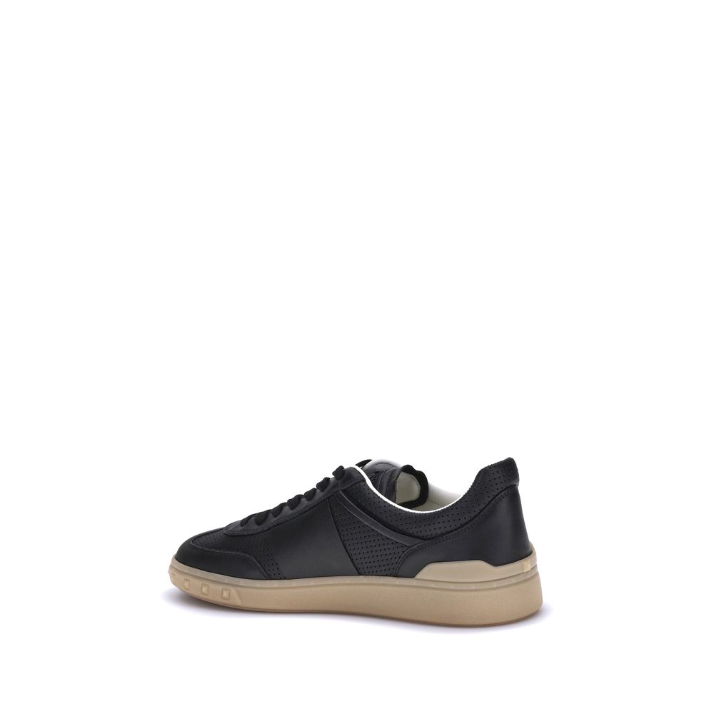 Valentino Garavani Black Rubber Low Top Sneakers