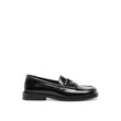 The Attico Black Calfskin Slip-On Loafers