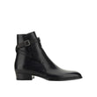 Saint Laurent Black Calfskin Ankle Boots