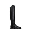 Stuart Weitzman Black Leather Over The Knee
