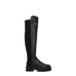 Stuart Weitzman Black Leather Over The Knee