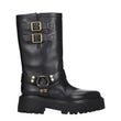 Celine Gold Leather Ankle Boots