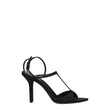 Givenchy Black Satin Stiletto Heel Sandals