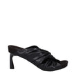 Stella McCartney Black Leather Stiletto Heels Sandals