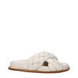 Fabiana Filippi Beige Leather Slippers
