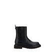 Brunello Cucinelli Black Calf Leather Bos Taurus Ankle Boots
