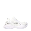 Versace White Leather Athletic Sneakers