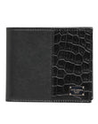 Dolce & Gabbana Black Exotic Leather Bifold Card Holder Men Wallet