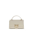 PINKO Cream Calf Leather Bos Taurus Wallet