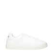 Versace White Leather Low Top Sneakers