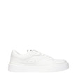Dolce & Gabbana White Leather Low Top Sneakers