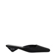 Prada Black Satin Flat Sandals