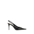 Saint Laurent Black Calf Leather Bos Taurus High Heel Pumps