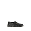 Saint Laurent Black Lamb Ovis Aries Aries Slip-On Loafers