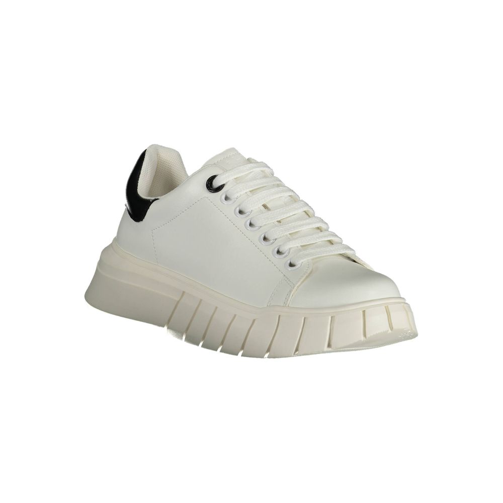 Gaelle Paris Bianco Polyurethane Women Sneaker