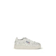 Autry White Calf Leather Bos Taurus Low Top Sneakers