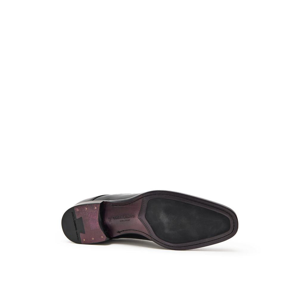 Dolce & Gabbana Black Leather Oxfords And Derbies