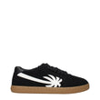 Palm Angels Black Leather Low Top Sneakers