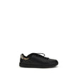 Burberry Black Calf Leather Bos Taurus Low Top Sneakers