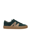 Moncler Green Leather Sneakers